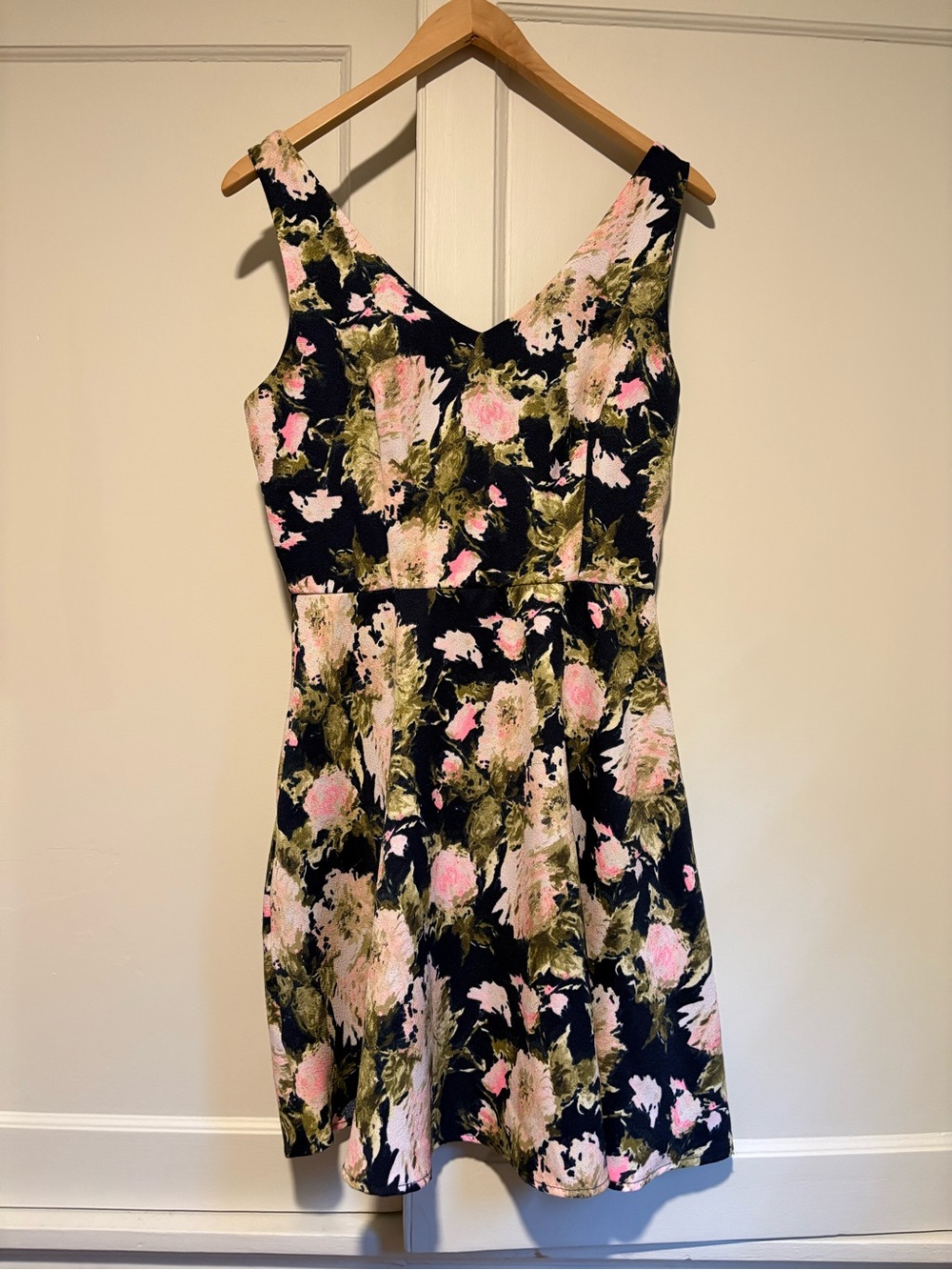 Bo Bel Sleeveless Floral Fit and Flare Dress
